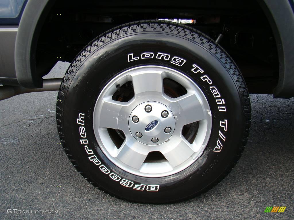 2004 F150 FX4 SuperCrew 4x4 - True Blue Metallic / Black/Medium Flint photo #14