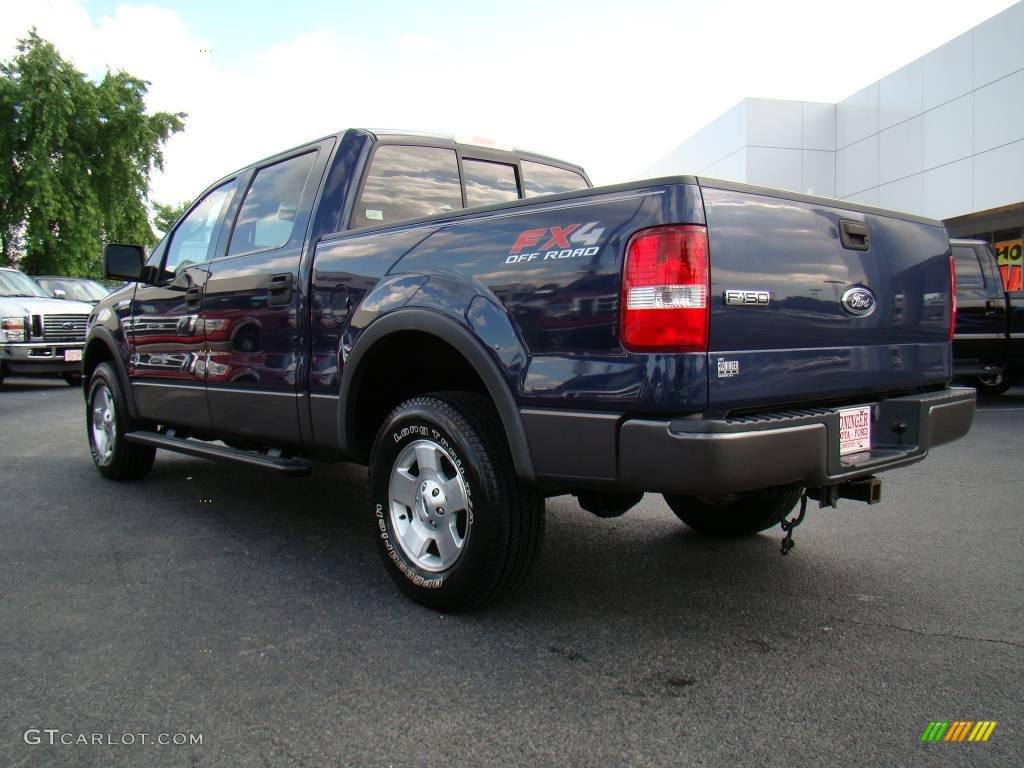 2004 F150 FX4 SuperCrew 4x4 - True Blue Metallic / Black/Medium Flint photo #26