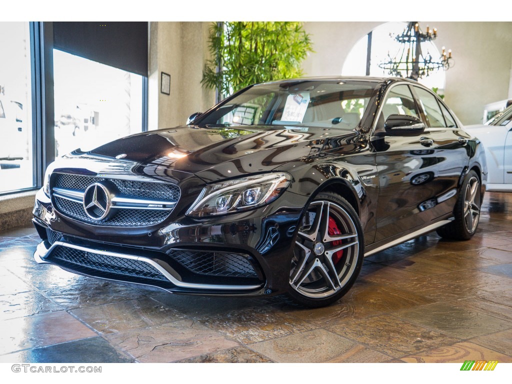 2015 C 63 AMG Coupe - Black / Black photo #1