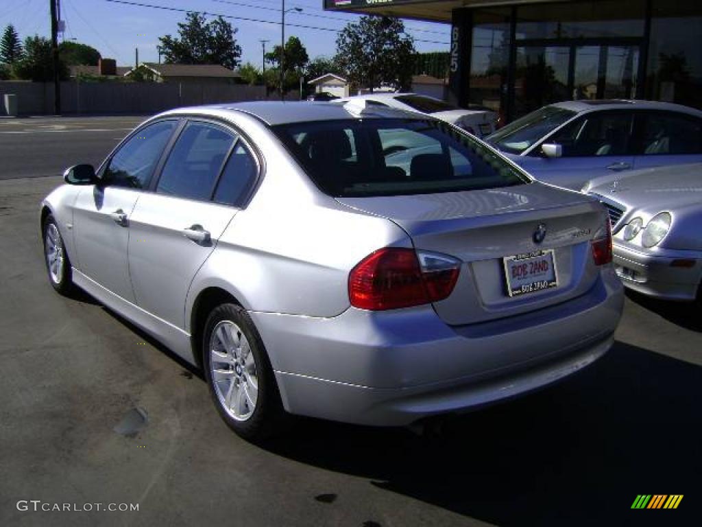 2006 3 Series 325i Sedan - Titanium Silver Metallic / Black photo #3