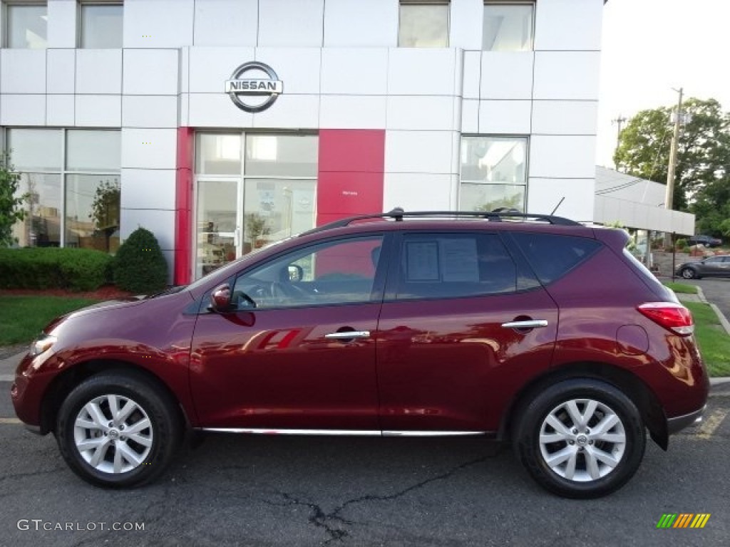 2012 Murano SL AWD - Merlot / Black photo #8