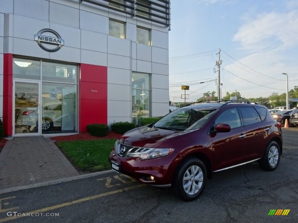 2012 Murano SL AWD - Merlot / Black photo #25