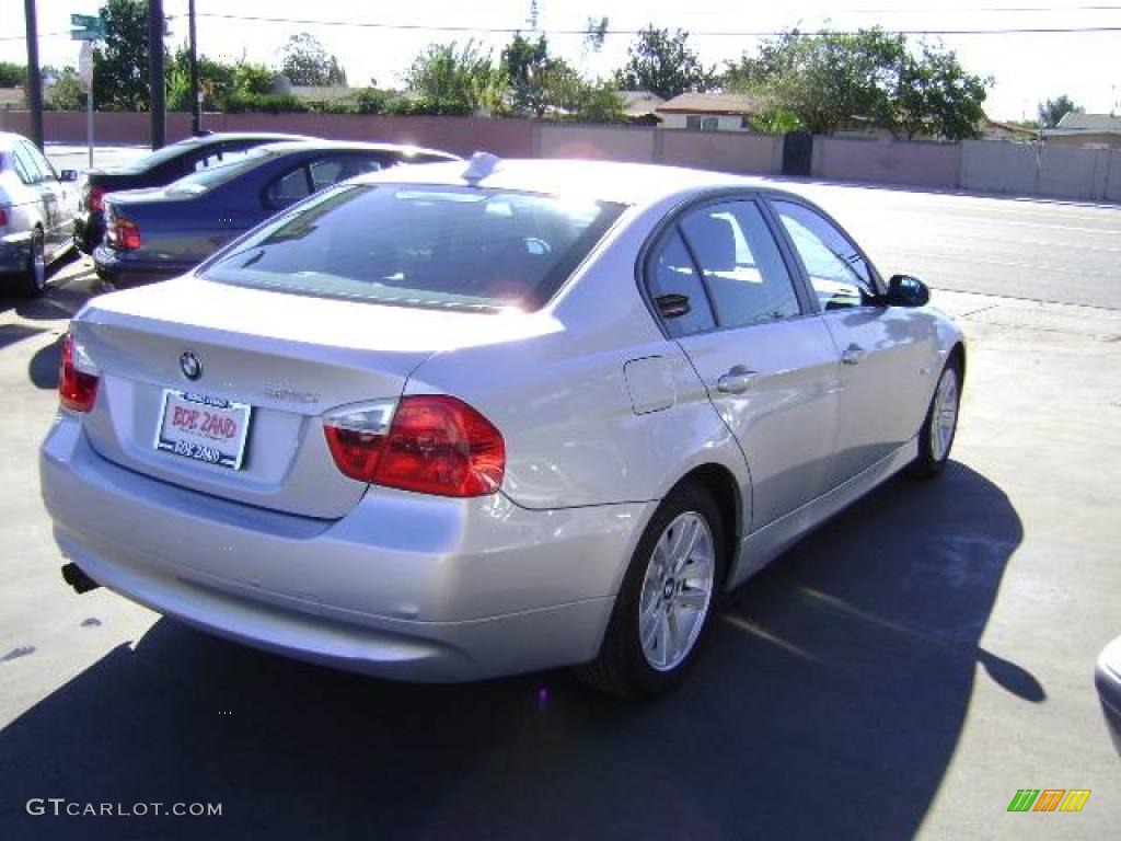 2006 3 Series 325i Sedan - Titanium Silver Metallic / Black photo #4