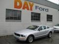 2005 Satin Silver Metallic Ford Mustang V6 Deluxe Coupe  photo #1