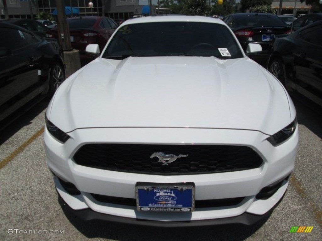 2015 Mustang V6 Coupe - Oxford White / Ebony photo #4