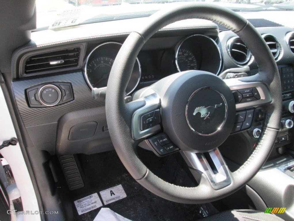 2015 Mustang V6 Coupe - Oxford White / Ebony photo #17