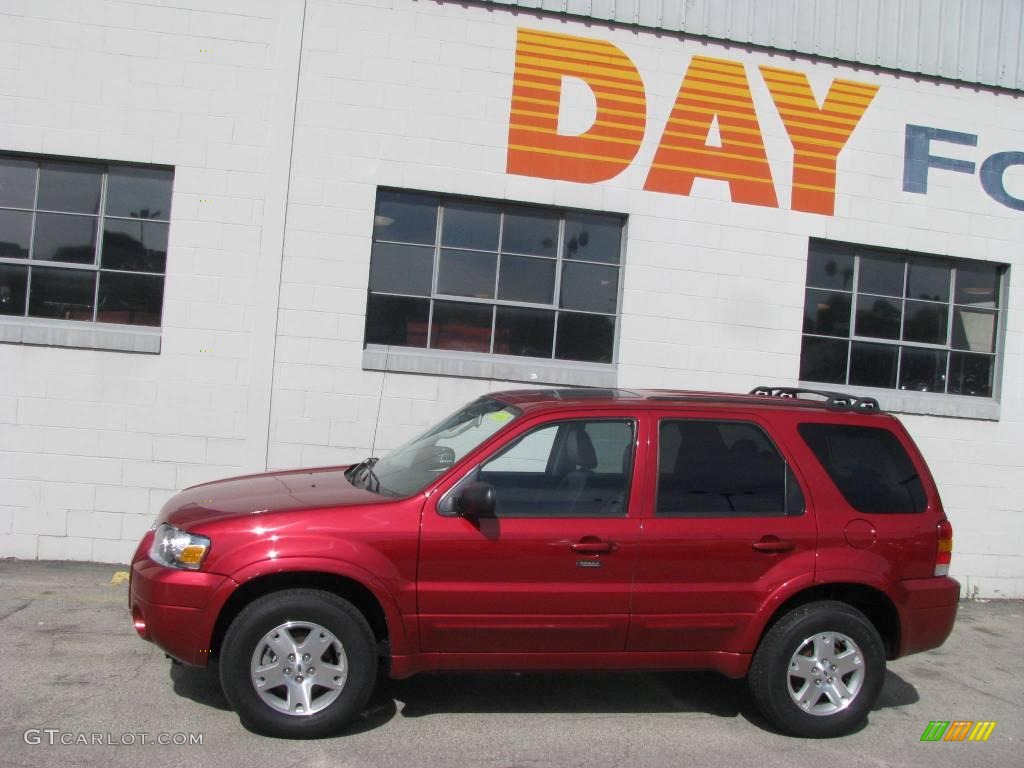 2006 Escape Limited 4WD - Redfire Metallic / Ebony Black photo #2