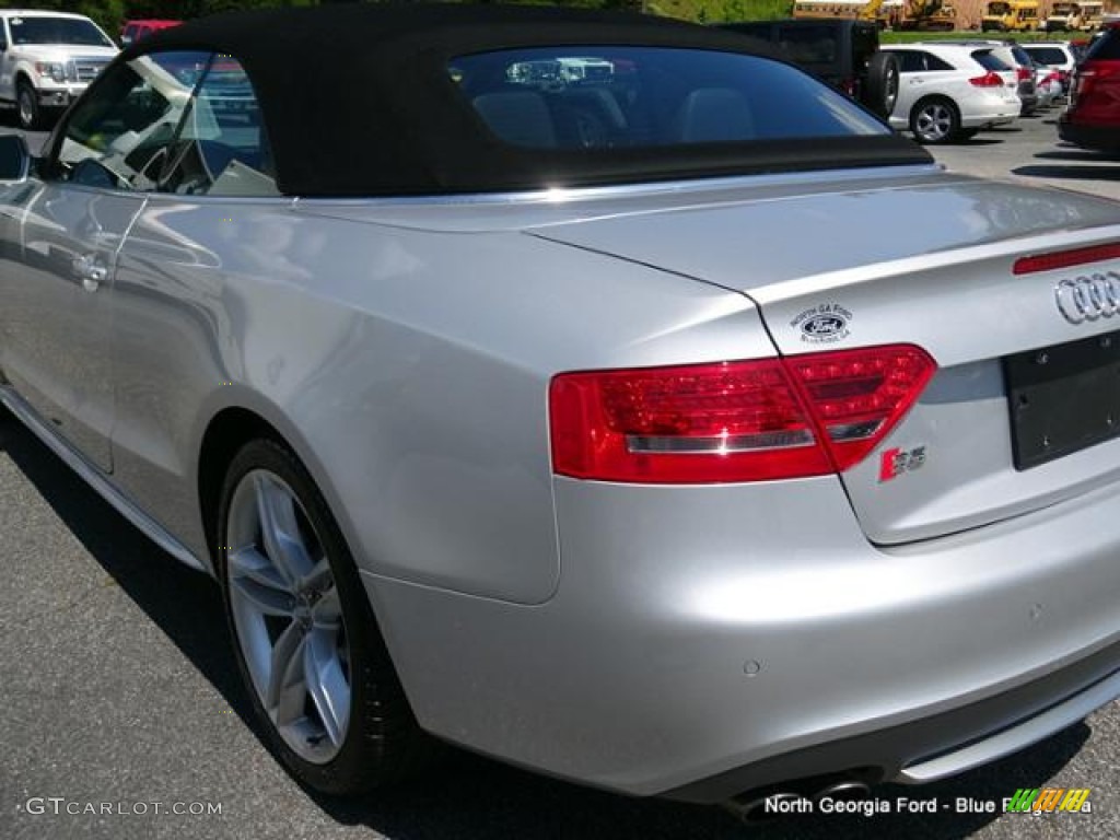 2010 S5 3.0 TFSI quattro Cabriolet - Ice Silver Metallic / Black Silk Nappa Leather photo #36