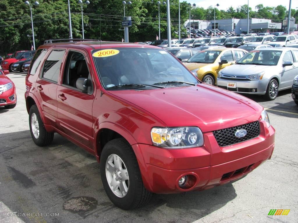 2006 Escape Limited 4WD - Redfire Metallic / Ebony Black photo #4