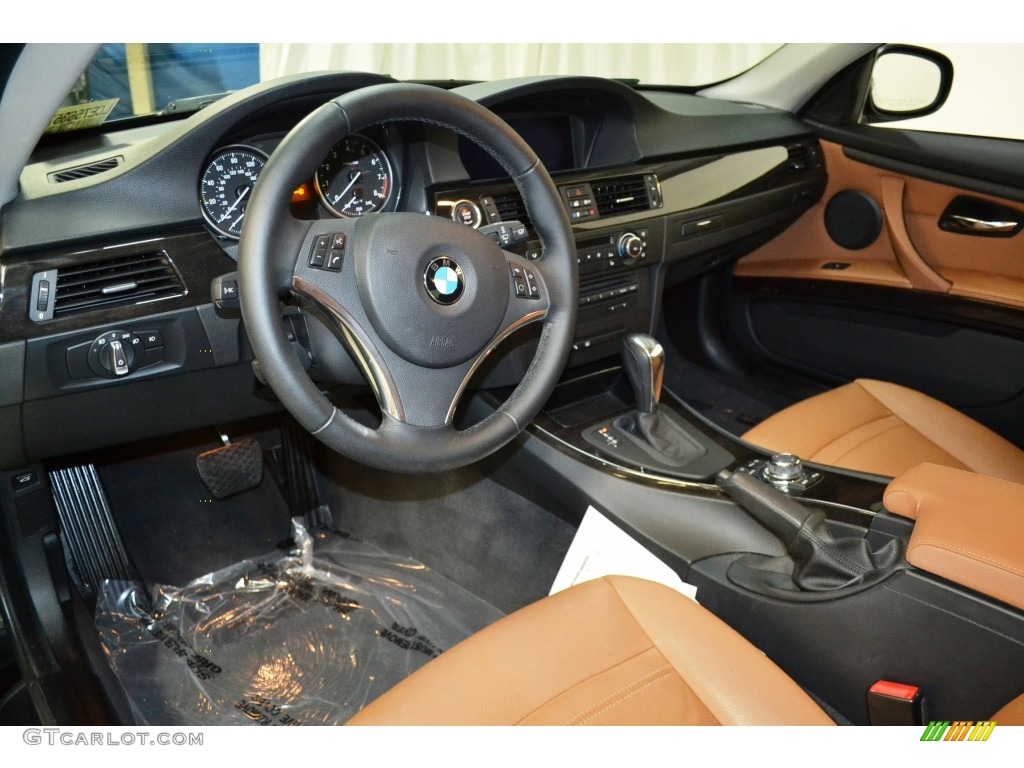 2012 3 Series 328i Coupe - Black Sapphire Metallic / Saddle Brown photo #12