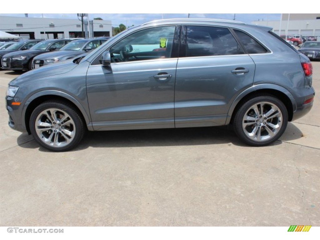 Monsoon Gray Metallic 2016 Audi Q3 2.0 TSFI Premium Plus quattro Exterior Photo #105698090