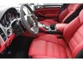 Black/Garnet Red Front Seat Photo for 2016 Porsche Cayenne #105698348