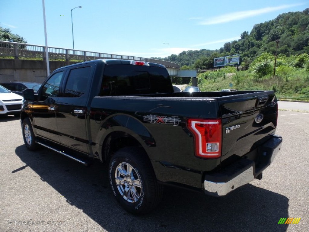 2015 F150 XLT SuperCrew 4x4 - Green Gem Metallic / Medium Earth Gray photo #6