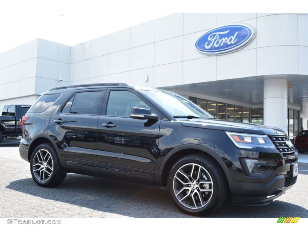 2016 Explorer Sport 4WD - Shadow Black / Ebony Black photo #1