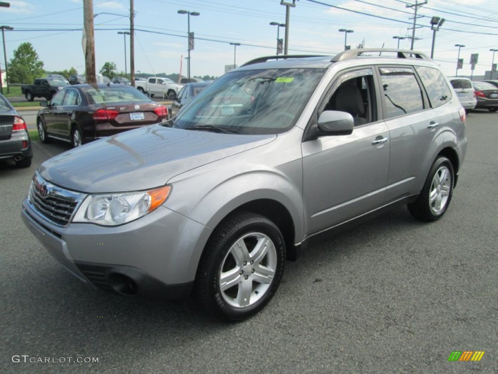 2009 Forester 2.5 X Premium - Steel Silver Metallic / Platinum photo #2