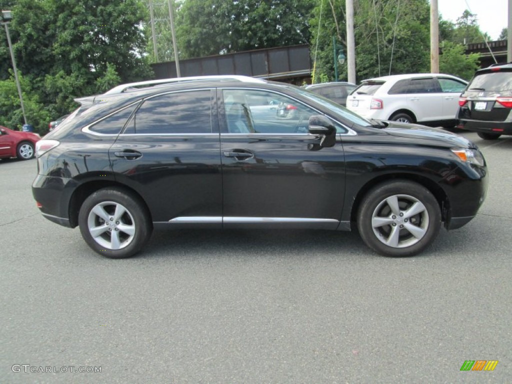 2010 RX 350 AWD - Black Sapphire Pearl / Light Gray/Espresso Birds-Eye Maple photo #5