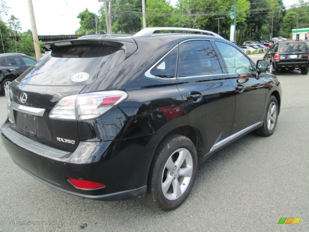 2010 RX 350 AWD - Black Sapphire Pearl / Light Gray/Espresso Birds-Eye Maple photo #6