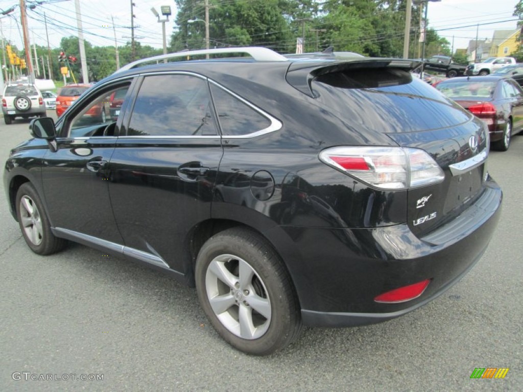 2010 RX 350 AWD - Black Sapphire Pearl / Light Gray/Espresso Birds-Eye Maple photo #8