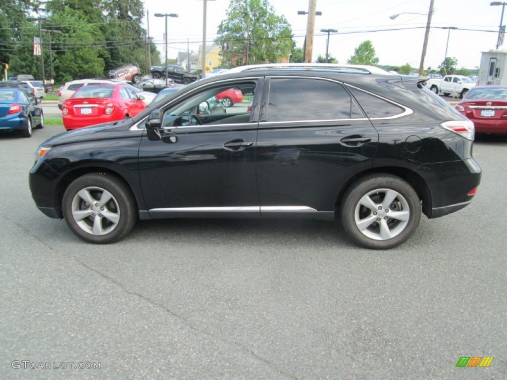 2010 RX 350 AWD - Black Sapphire Pearl / Light Gray/Espresso Birds-Eye Maple photo #9