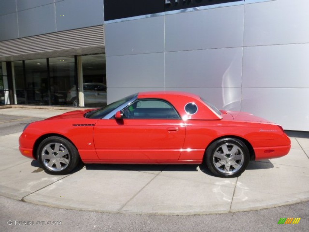2003 Thunderbird Premium Roadster - Torch Red / Black Ink/Torch Red photo #2