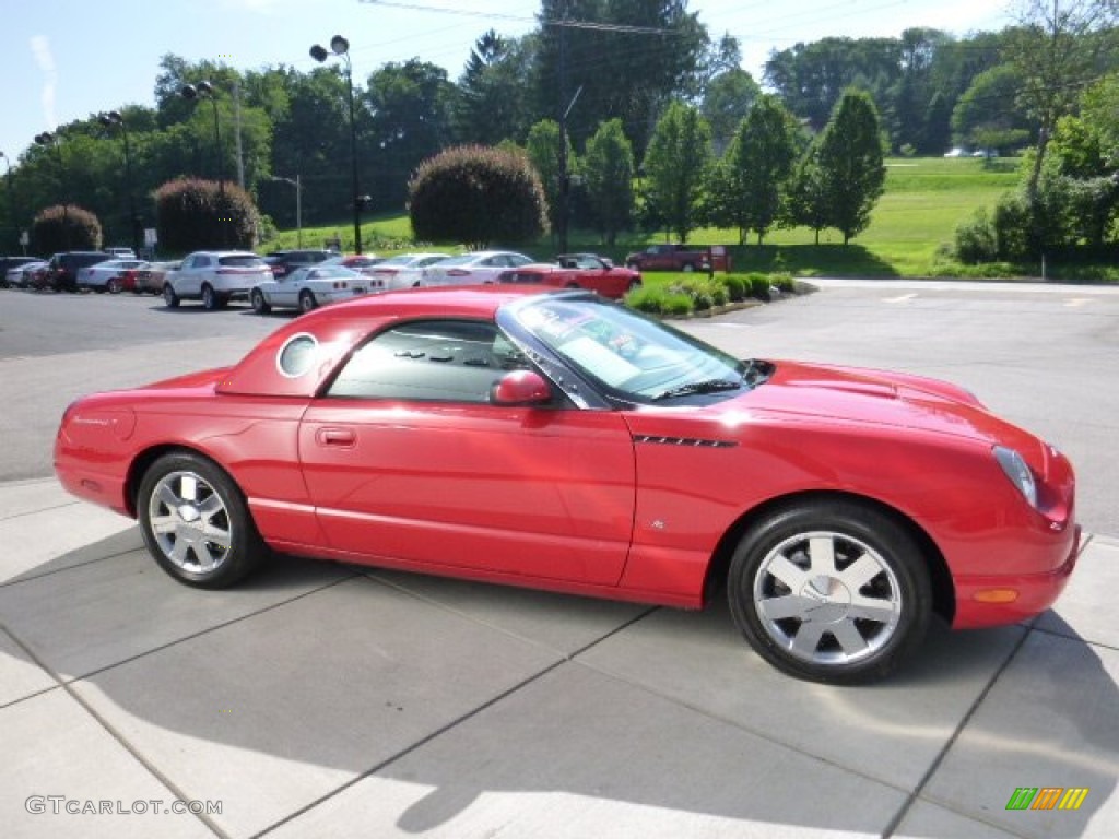 2003 Thunderbird Premium Roadster - Torch Red / Black Ink/Torch Red photo #6