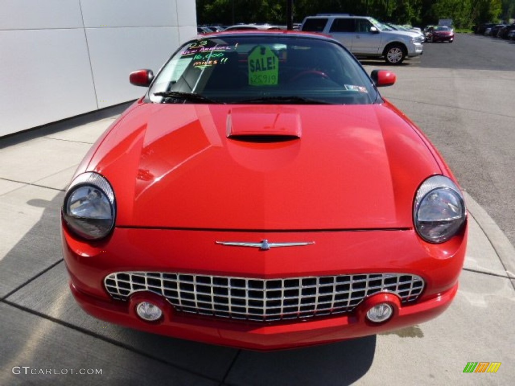 2003 Thunderbird Premium Roadster - Torch Red / Black Ink/Torch Red photo #8