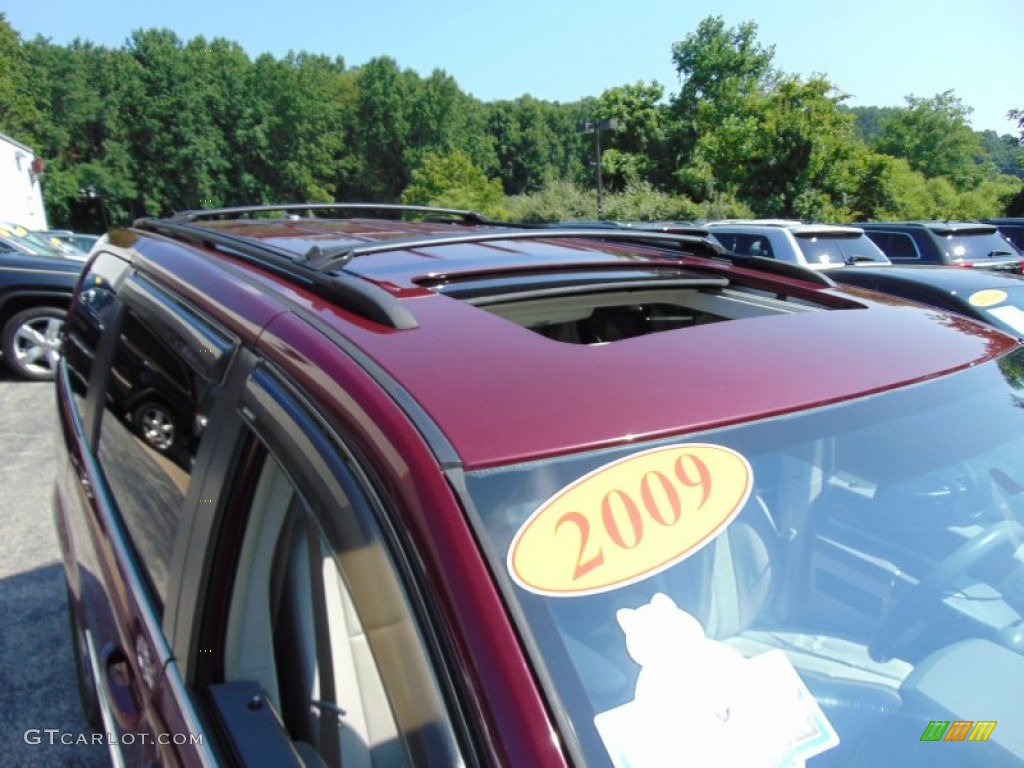 2009 Town & Country Touring - Deep Crimson Crystal Pearl / Medium Slate Gray/Light Shale photo #10