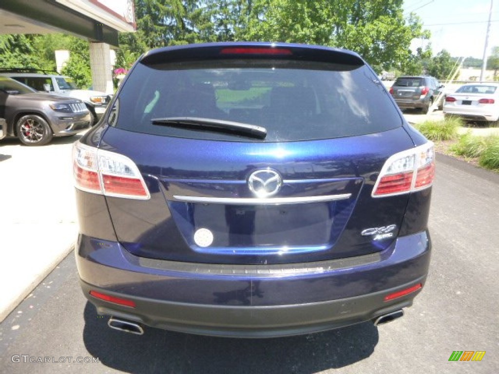 2011 CX-9 Grand Touring AWD - Stormy Blue Mica / Black photo #8