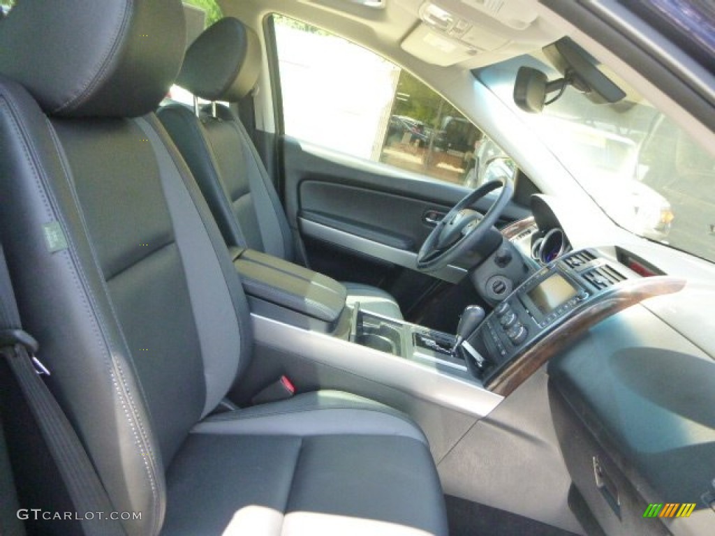 2011 CX-9 Grand Touring AWD - Stormy Blue Mica / Black photo #11