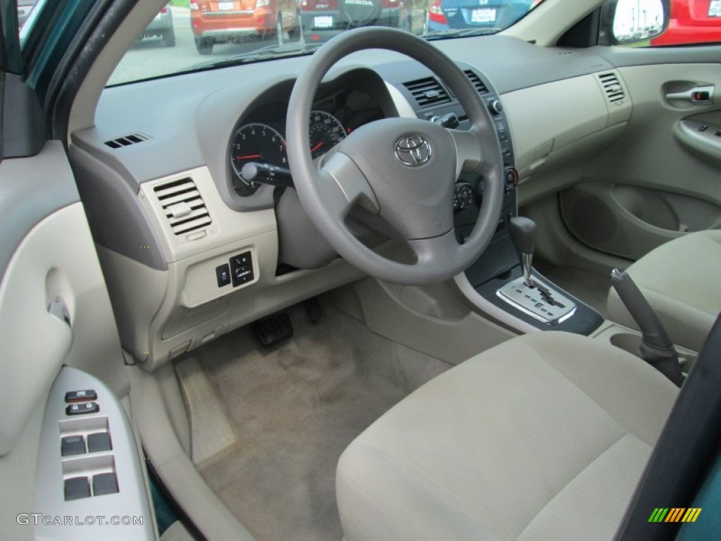 Bisque Interior 2010 Toyota Corolla LE Photo #105705061