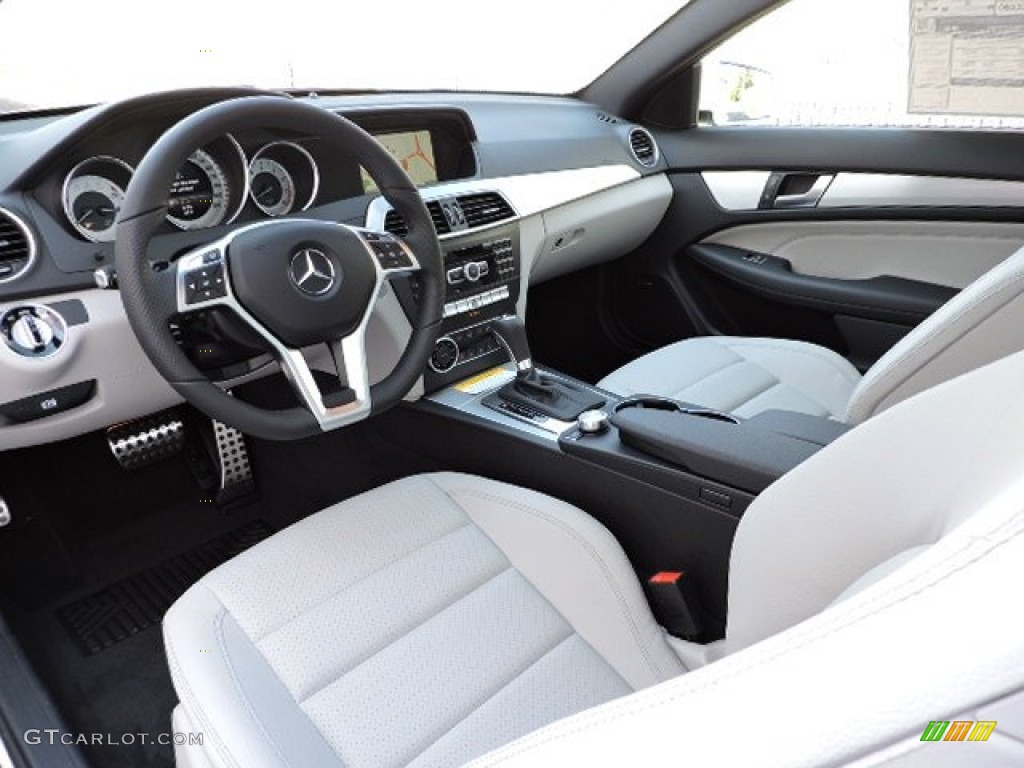Grey/Black Interior 2015 Mercedes-Benz C 350 4Matic Coupe Photo #105706729