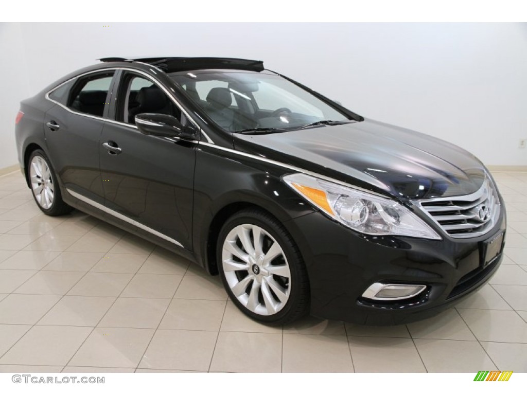 2012 Azera  - Black Onyx Pearl / Black photo #1