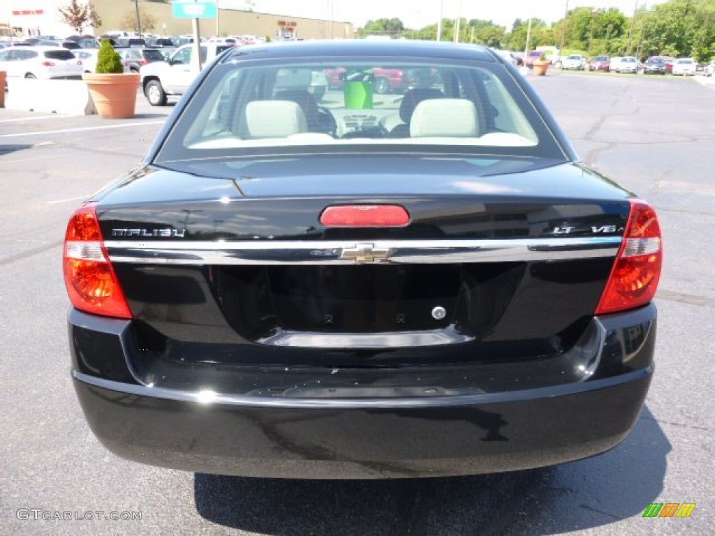 2007 Malibu LT Sedan - Black / Titanium Gray photo #4