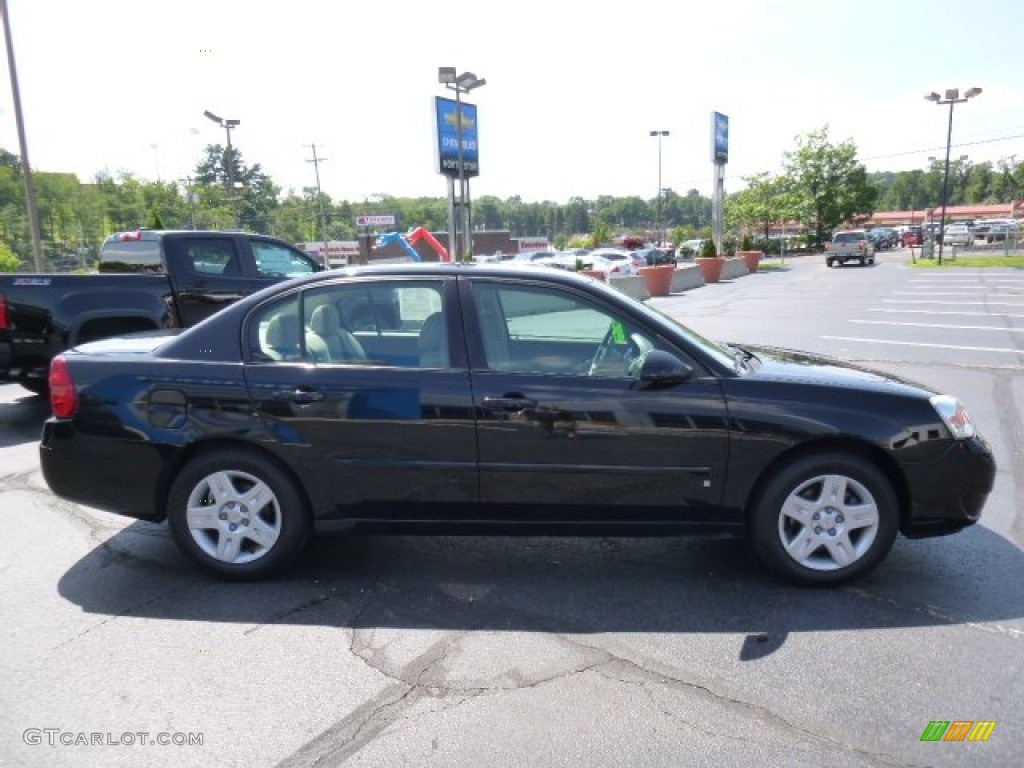2007 Malibu LT Sedan - Black / Titanium Gray photo #6