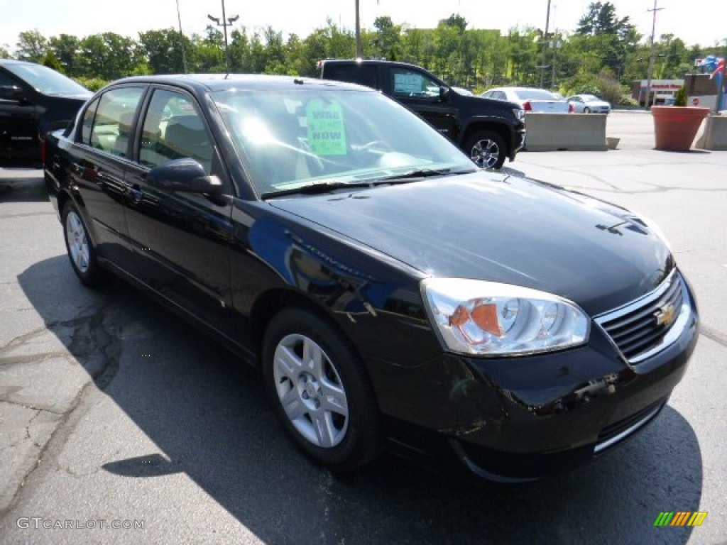 2007 Malibu LT Sedan - Black / Titanium Gray photo #7