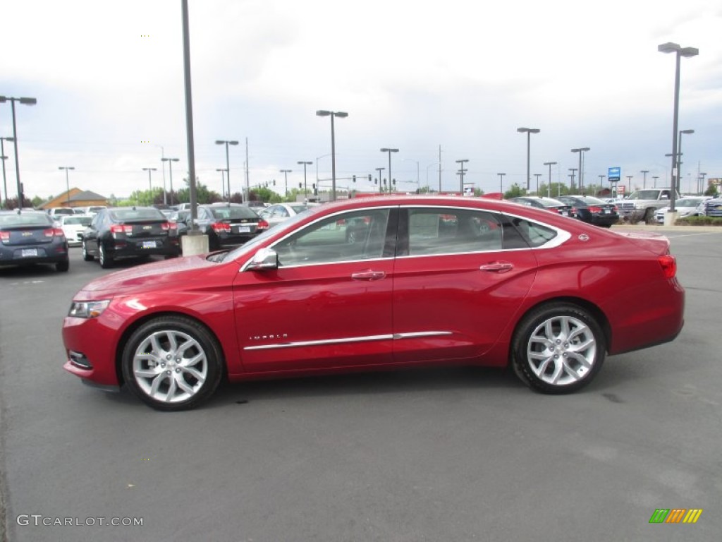 2015 Impala LTZ - Crystal Red Tintcoat / Jet Black/Dark Titanium photo #3