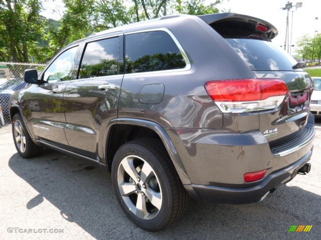 2015 Grand Cherokee Overland 4x4 - Granite Crystal Metallic / Black photo #3