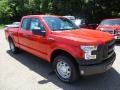 2015 Race Red Ford F150 XL SuperCab 4x4  photo #9