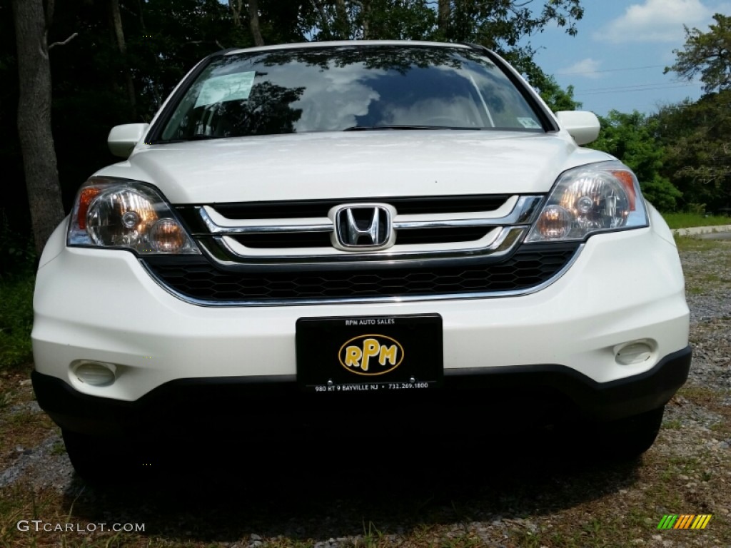 2011 CR-V EX-L 4WD - Taffeta White / Gray photo #2