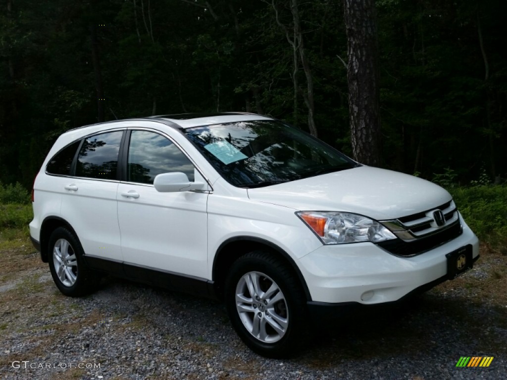 2011 CR-V EX-L 4WD - Taffeta White / Gray photo #3