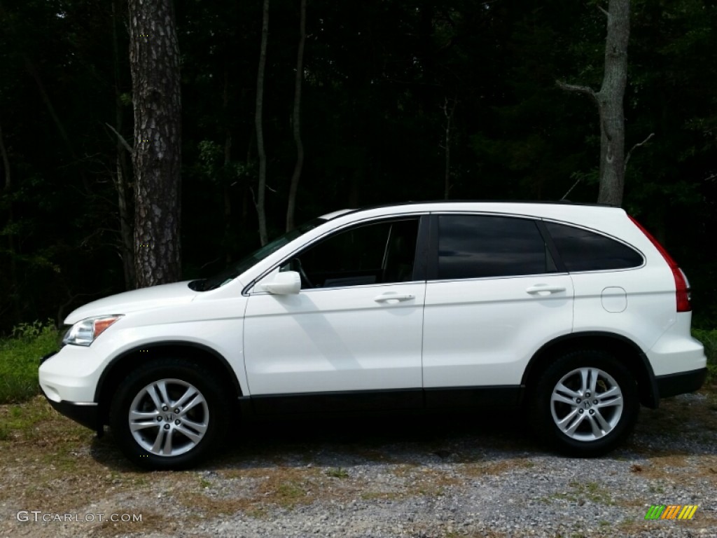 2011 CR-V EX-L 4WD - Taffeta White / Gray photo #5