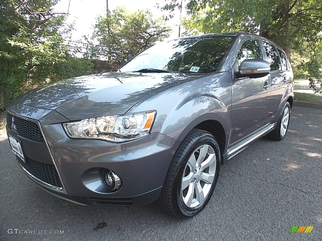 2010 Outlander GT 4WD - Graphite Gray Pearl / Black photo #1