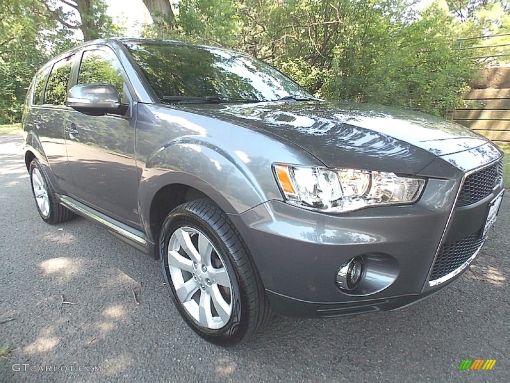 2010 Outlander GT 4WD - Graphite Gray Pearl / Black photo #7
