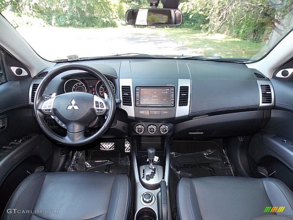 2010 Outlander GT 4WD - Graphite Gray Pearl / Black photo #13