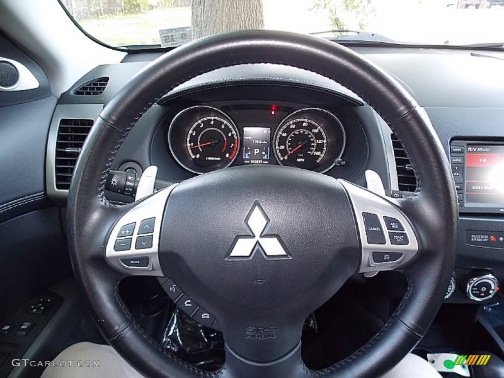 2010 Outlander GT 4WD - Graphite Gray Pearl / Black photo #28