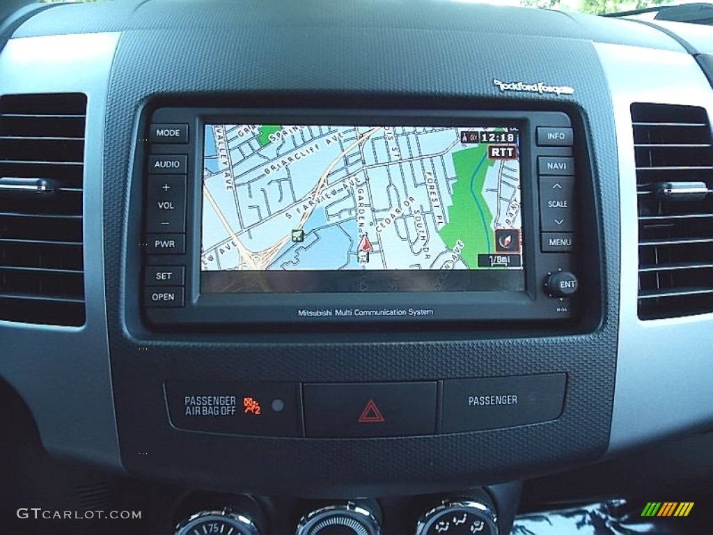 2010 Outlander GT 4WD - Graphite Gray Pearl / Black photo #30