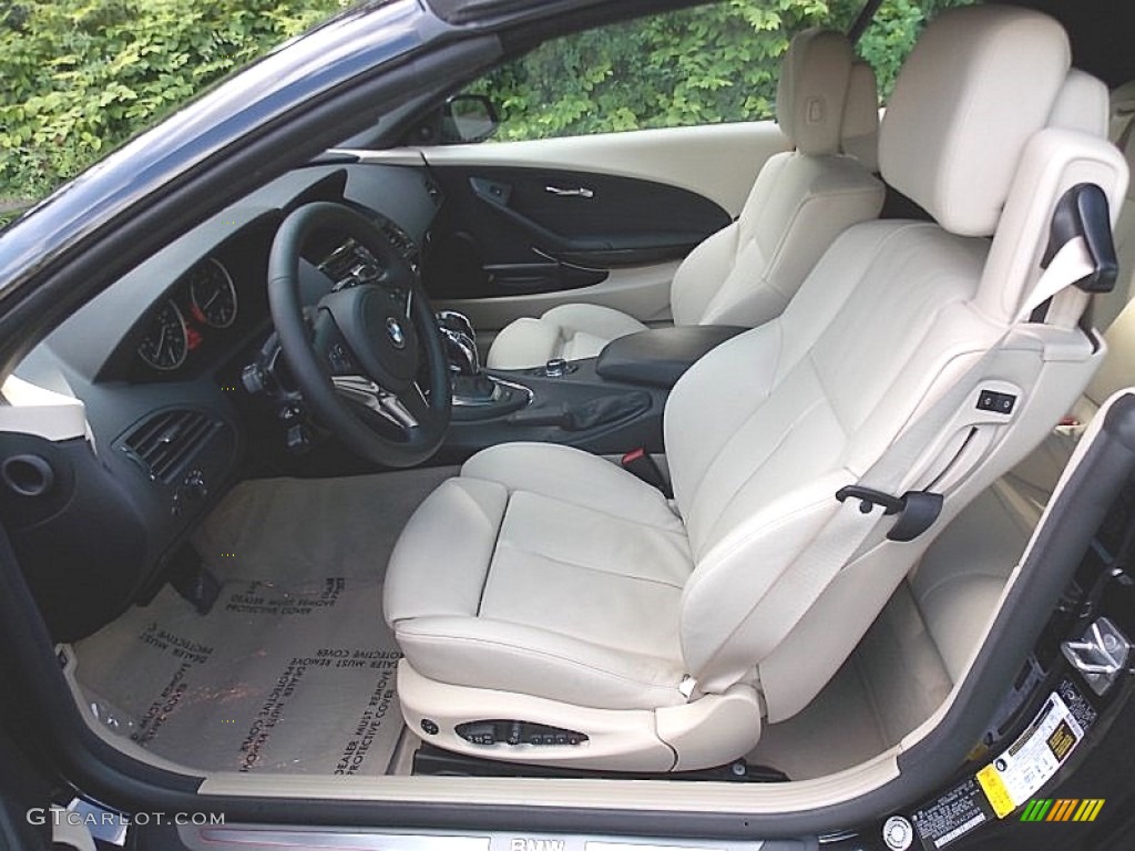 Cream Beige Interior 2010 BMW 6 Series 650i Convertible Photo #105713995