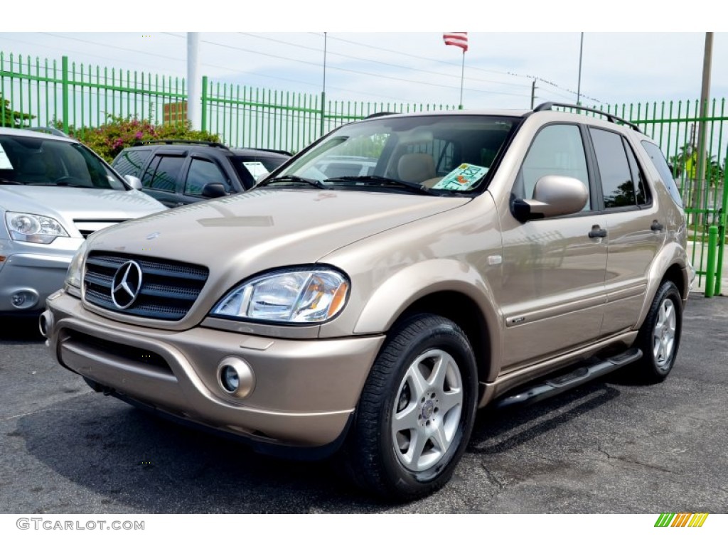 2001 ML 430 4Matic - Desert Silver Metallic / Java photo #84