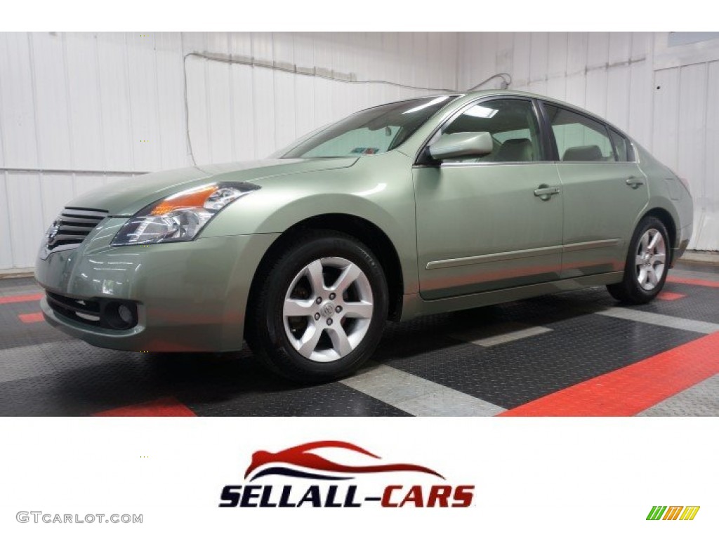 2007 Altima 2.5 SL - Metallic Jade / Blond photo #1