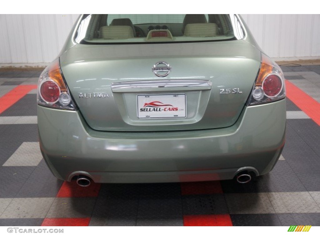 2007 Altima 2.5 SL - Metallic Jade / Blond photo #48